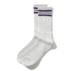 Accessories>Butter Goods Stripe Socks, Ash