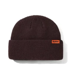 Hats|Beanies>Butter Goods Tall Wharfie Beanie, Brown