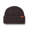 Hats|Beanies>Butter Goods Tall Wharfie Beanie, Chocolate