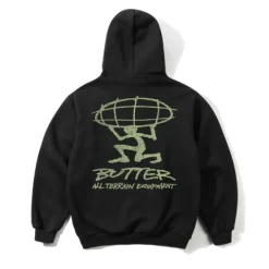Zip-Thru Hoods|Pullover Hoods>Butter Goods Terrain Pullover Hood, Black