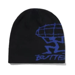 Hats|Beanies>Butter Goods Terrain Skully Beanie, Black