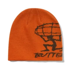 Hats|Beanies>Butter Goods Terrain Skully Beanie, Rust