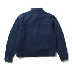 Jackets>Butter Goods Trucker Denim Jacket, Dark Blue