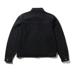 Jackets>Butter Goods Trucker Denim Jacket, Washed Black