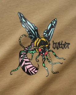 T-Shirts>Butter Goods Wasp Tee, Desert