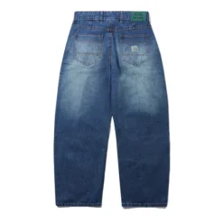 Denim Jeans|Pants>Butter Goods Wide Cut Denim Jeans, Dark Blue Slub