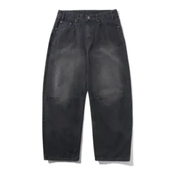 Denim Jeans|Pants>Butter Goods Wide Cut Denim Jeans, Streaky Black Wash