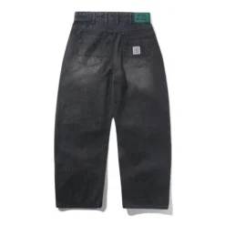 Denim Jeans|Pants>Butter Goods Wide Cut Denim Jeans, Streaky Black Wash