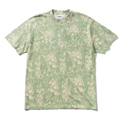 T-Shirts>Butter Goods Woods Camo Tee, Washed Sage